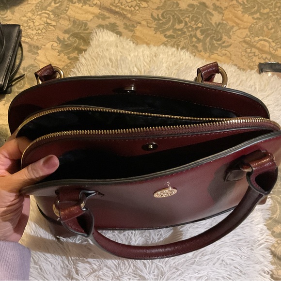 Anne Klein Rich Brown Shoulder Bag - Picture 5 of 6